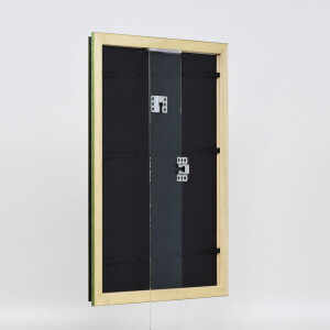 Efecto Marco de madera Perfil 21 verde 20x25 cm Cristal normal
