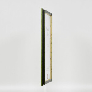 Efecto Marco de madera Perfil 21 verde 20x25 cm Cristal normal
