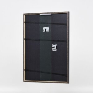 Efecto marco de madera perfil 23 azul 20x25 cm cristal acrílico