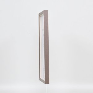 Marco de madera efecto Perfil 35 marrón 20x25 cm cristal normal + separador