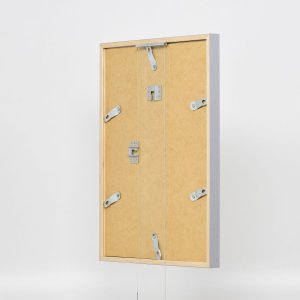 Efecto marco de madera perfil 35 gris claro 20x25 cm cristal normal + separador
