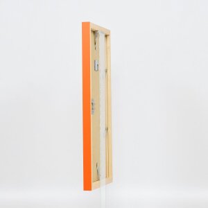 Marco de madera Top Cube 20x25 cm naranja cristal de museo