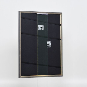 Efecto marco de madera maciza perfil 25 amarillo 20x25 cm cristal de museo