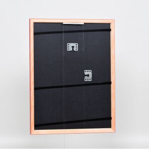 Efecto marco de madera perfil 89 rojo 20x25 cm cristal de museo