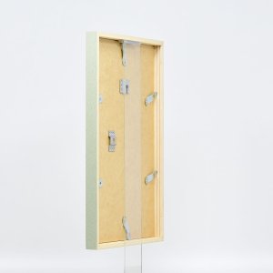 Efecto marco de madera perfil 35 verde 20x28 cm cristal antirreflectante