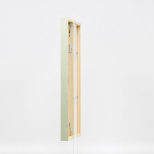 Efecto marco de madera perfil 35 verde 20x28 cm cristal antirreflectante