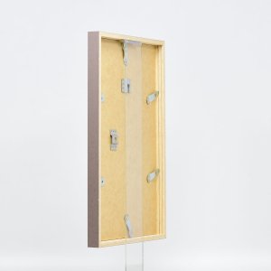 Efecto marco de madera perfil 35 marrón 20x28 cm cristal antirreflejo