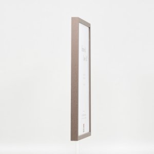Efecto marco de madera perfil 35 marrón 20x28 cm cristal antirreflejo