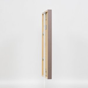 Efecto marco de madera perfil 35 marrón 20x28 cm cristal normal + separador