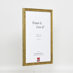 Efecto Marco de madera Perfil 2070 Vidrio normal 20x28 cm oro