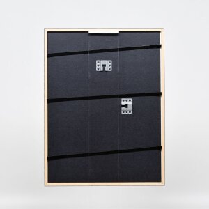Efecto Marco de madera Perfil 23 rojo 20x28 cm Vidrio de museo