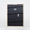 Efecto marco de madera perfil 23 rojo 20x30 cm cristal antirreflejo