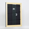 Efecto Marco de madera maciza Perfil 30 negro 20x30 cm Vidrio de museo