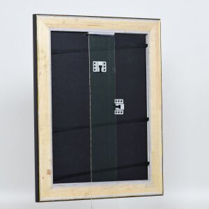 Efecto marco de madera perfil 95 negro 20x30 cm cristal acrílico