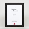 Efecto marco de madera perfil 94 negro 21x28 cm cristal antirreflejos