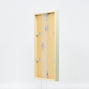 Efecto marco de madera perfil 35 verde 21x28 cm cristal de museo