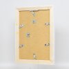 Portarretratos efecto madera maciza 2240 blanco 21x28 cm cristal normal