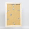 Portarretratos efecto madera maciza 2240 blanco 21x28 cm cristal normal