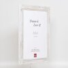 Portarretratos efecto madera maciza 2240 blanco 21x28 cm cristal normal