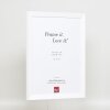 Marco de madera efecto Top N blanco 21x28 cm cristal de museo