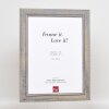 Portarretratos efecto madera maciza 2240 gris 21x28 cm cristal antirreflejos
