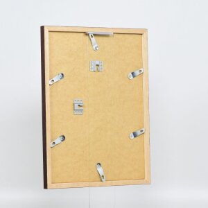Efecto marco de madera perfil 33 wengé 21x29,7 cm cristal antirreflejo