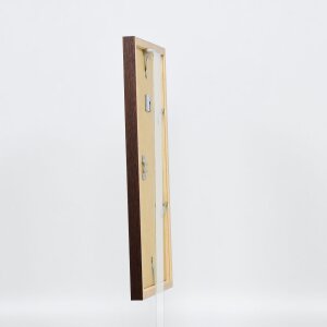 Efecto marco de madera perfil 33 wengé 21x29,7 cm cristal antirreflejo