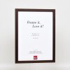 Efecto marco de madera perfil 33 wengé 21x29,7 cm cristal antirreflejo