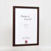 Efecto marco de madera perfil 33 wengé 21x29,7 cm cristal antirreflejo