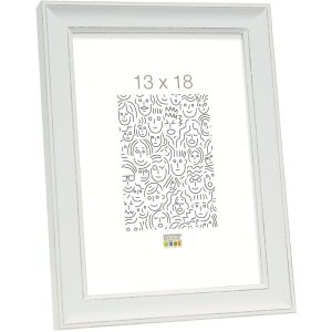 Marco de madera LONA 24x30 cm blanco