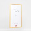 Efecto marco de madera maciza perfil 20 blanco 21x29,7 cm cristal de museo