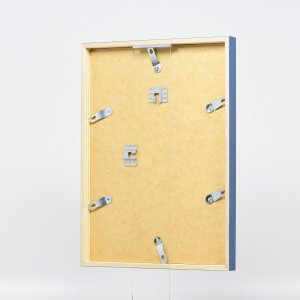 Efecto marco de madera perfil 35 azul 21x29,7 cm cristal de museo