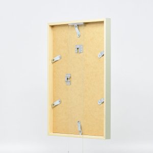 Efecto marco de madera perfil 35 verde 21x29,7 cm cristal de museo