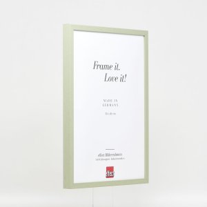 Efecto marco de madera perfil 35 verde 21x29,7 cm cristal de museo