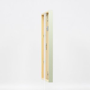 Efecto marco de madera perfil 35 verde 21x29,7 cm cristal de museo