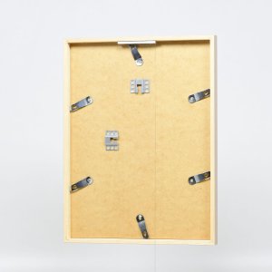 Efecto marco de madera perfil 35 marrón claro 21x29,7 cm cristal de museo