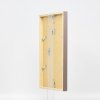 Efecto marco de madera perfil 35 marrón 21x29,7 cm cristal de museo