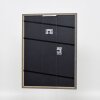 Efecto marco de madera maciza perfil 25 amarillo 21x29,7 cm cristal de museo