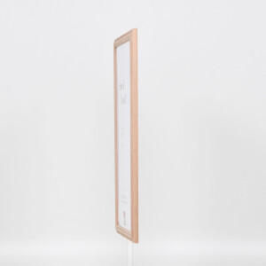 Efecto marco de madera perfil 32 marrón claro 21x29,7 cm cristal de museo
