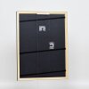 Efecto marco de madera perfil 38 gris 21x29,7 cm cristal de museo