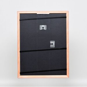Efecto marco de madera perfil 89 rojo 21x29,7 cm cristal de museo