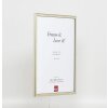 Efecto marco de madera maciza perfil 29 plata 21x29,7 cm cristal de museo