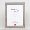 Efecto Marco de madera maciza 2240 gris 21x29,7 cm Cristal antirreflectante