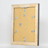 Efecto marco de madera maciza perfil 28 oro 21x29,7 cm cristal transparente