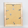 Efecto marco de madera maciza perfil 28 plata 21x29,7 cm cristal acrílico