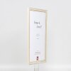 Efecto marco de madera perfil 38 blanco 23x70 cm cristal antirreflejo