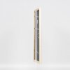 Efecto marco de madera perfil 38 blanco 23x70 cm cristal antirreflejo
