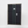Efecto marco de madera maciza perfil 25 verde 23x70 cm cristal antirreflejos