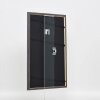 Efecto marco de madera maciza perfil 25 verde 23x70 cm cristal antirreflejos