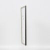Efecto marco de madera maciza perfil 25 verde 23x70 cm cristal antirreflejos